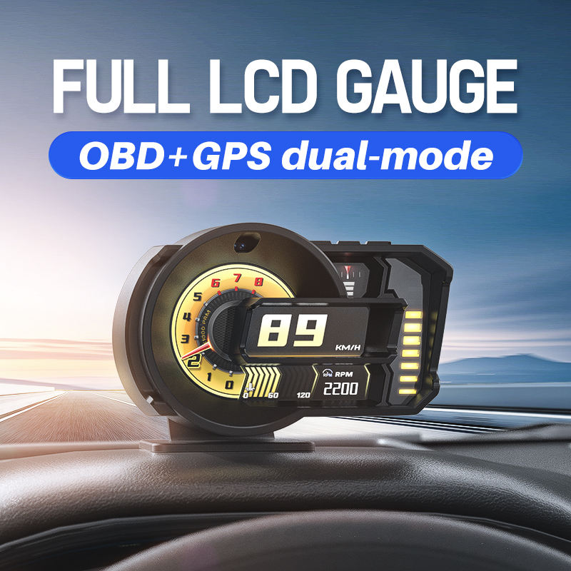 Hud Obd2 Multi Function Alarm - HUD OBD2+GPS Head Up Display Gesture