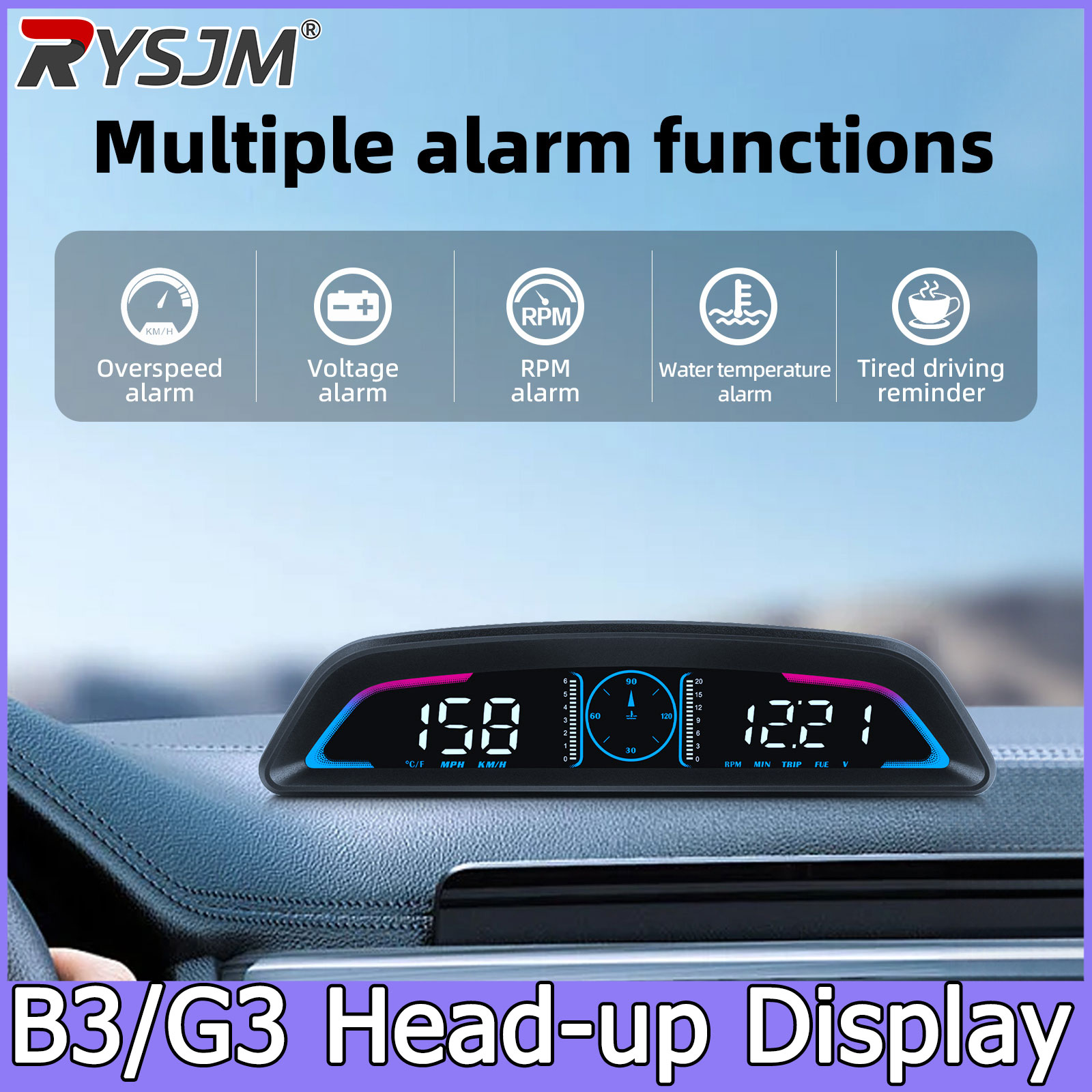 Car Hud Head Up Display Gps - G3 GPS / B3 OBD HUD