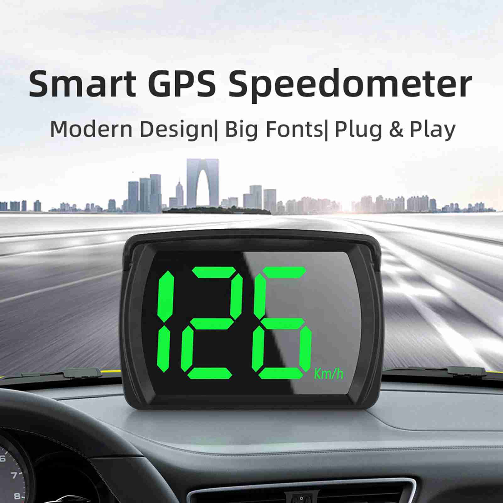 Car Hud Head Up Display Gps - Digital Speedometer Displays Speed Speedometer GPS