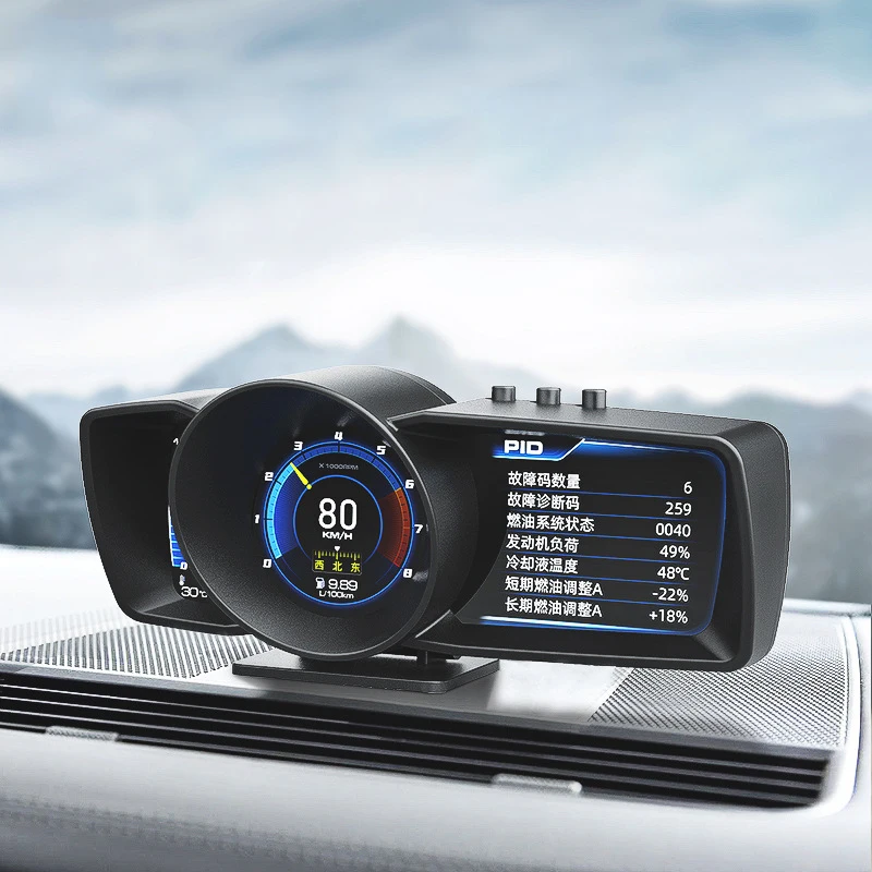 Hud Obd2 Multi Function Alarm - A600 Car HUD Multi-Function Dashboard On-board
