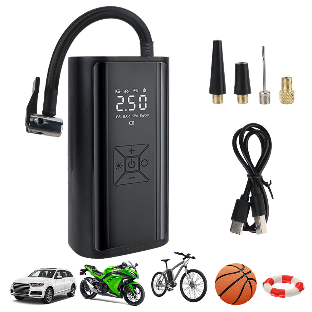 Hud Display With Tire Pressure - Digital Air Pump With LED Light