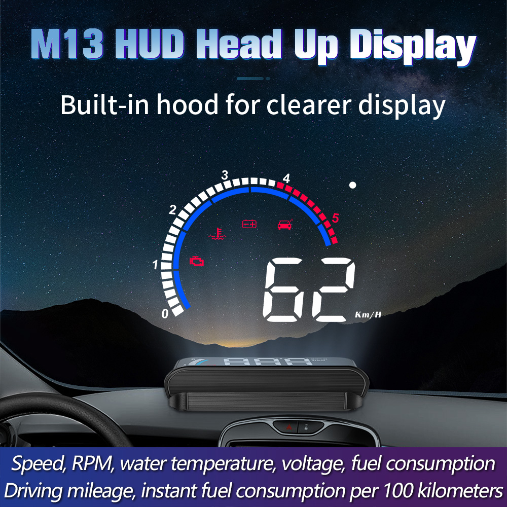 Car Heads Up Display Navigation - M13 Car OBD Speed Projector for