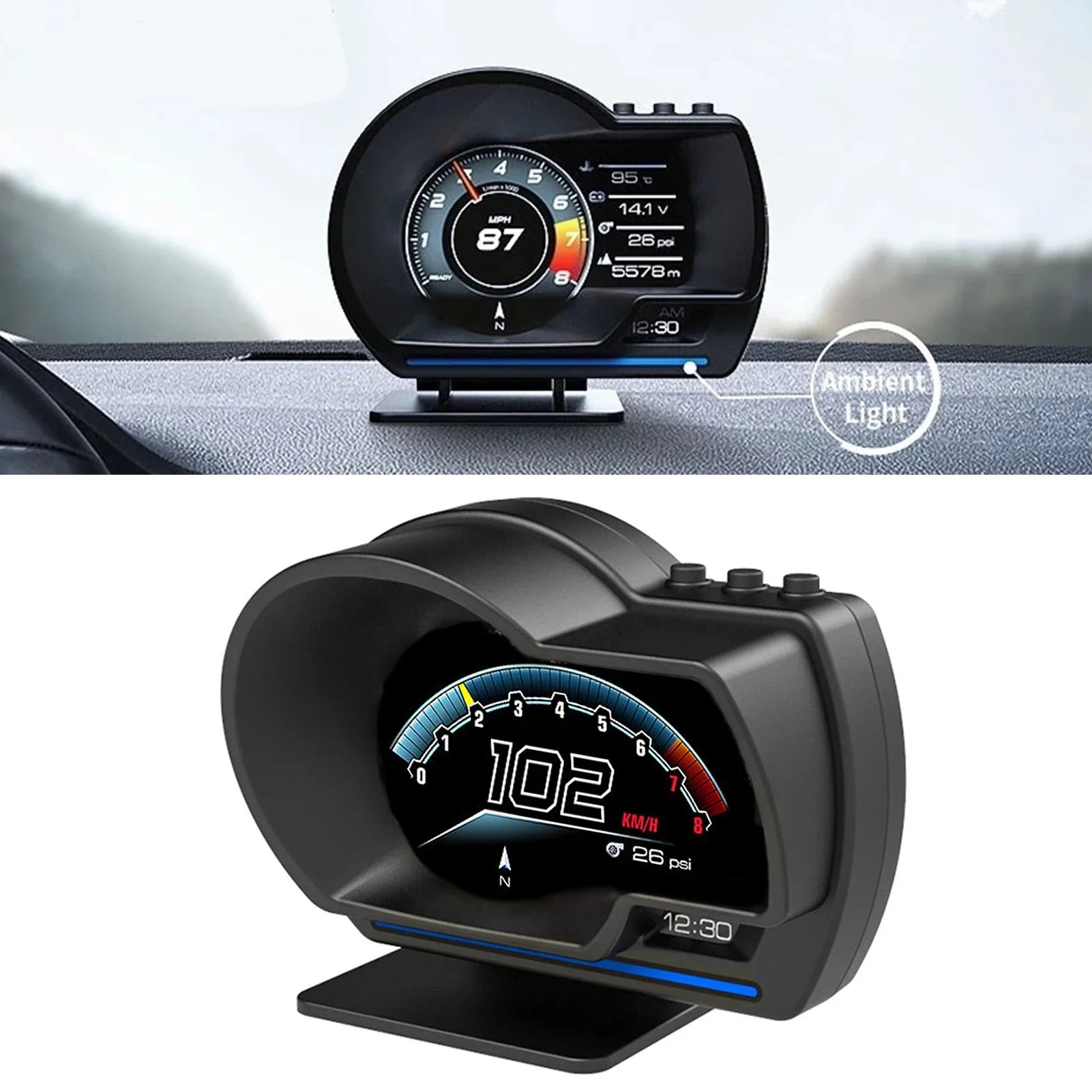 Multifunctional Universal Car  - đánh giá và giá Hud Obd2 Multi Function Alarm