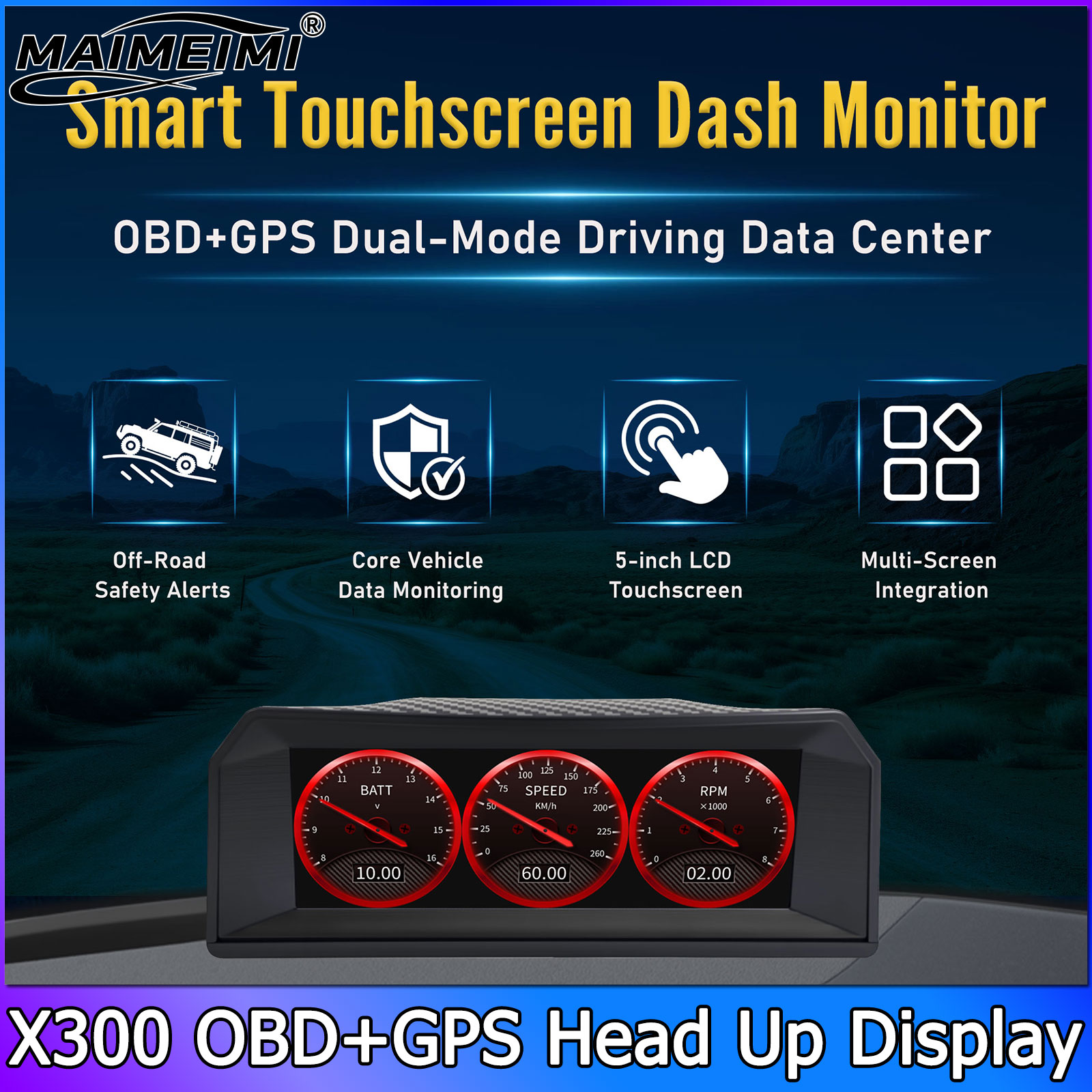 X300 Multifunctional Instrumen - đánh giá và giá Hud Obd2 Multi Function Alarm