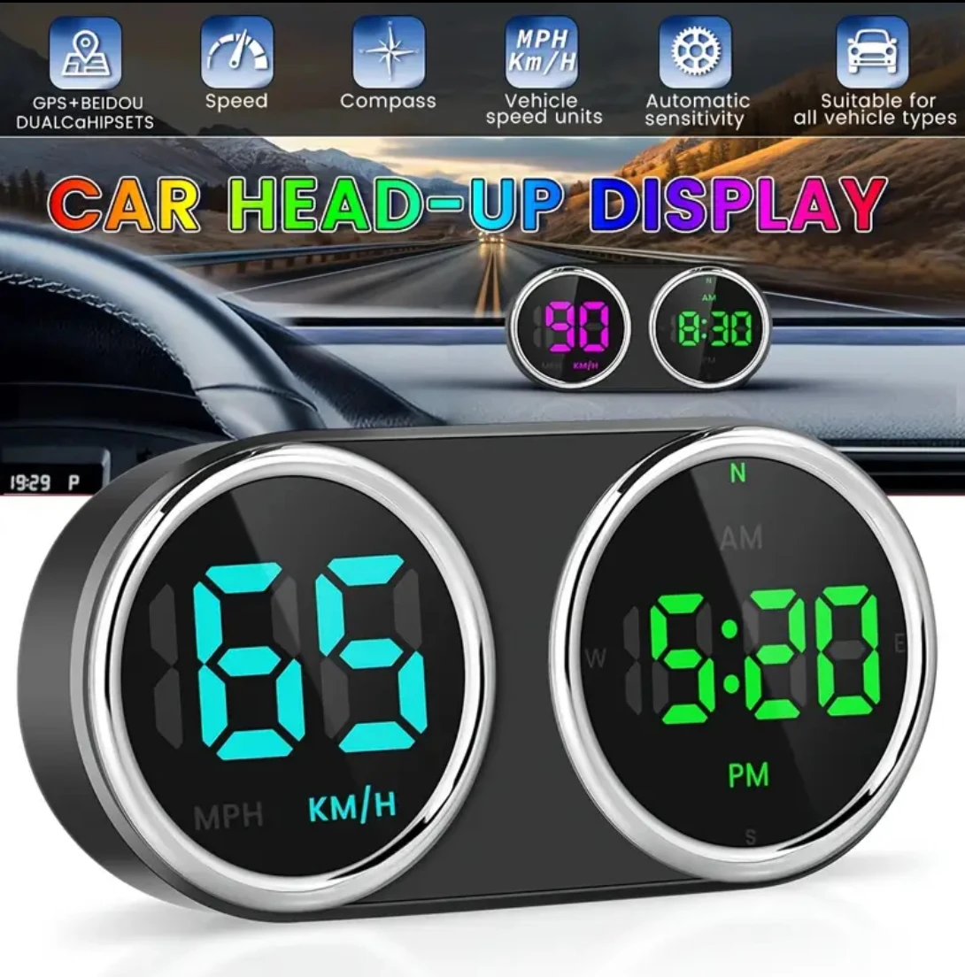 Car Motorcycle Electronic Cloc - đánh giá và giá Car Hud Head Up Display Gps
