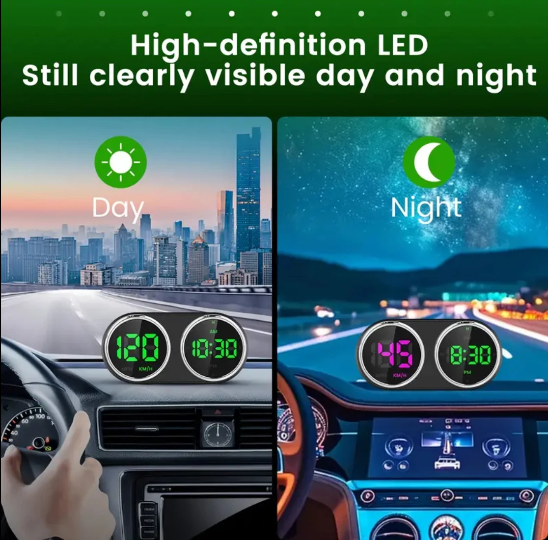 Car Motorcycle Electronic Cloc - đánh giá và giá Car Hud Head Up Display Gps