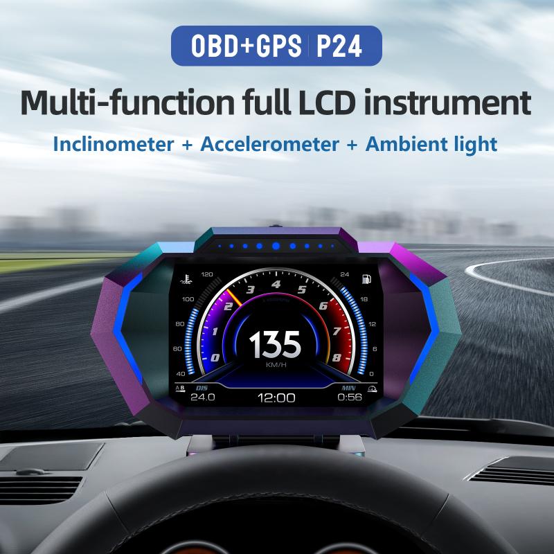 OBD2 + GPS HUD P24 OBD Head Up - đánh giá và giá Car Hud Head Up Display Gps