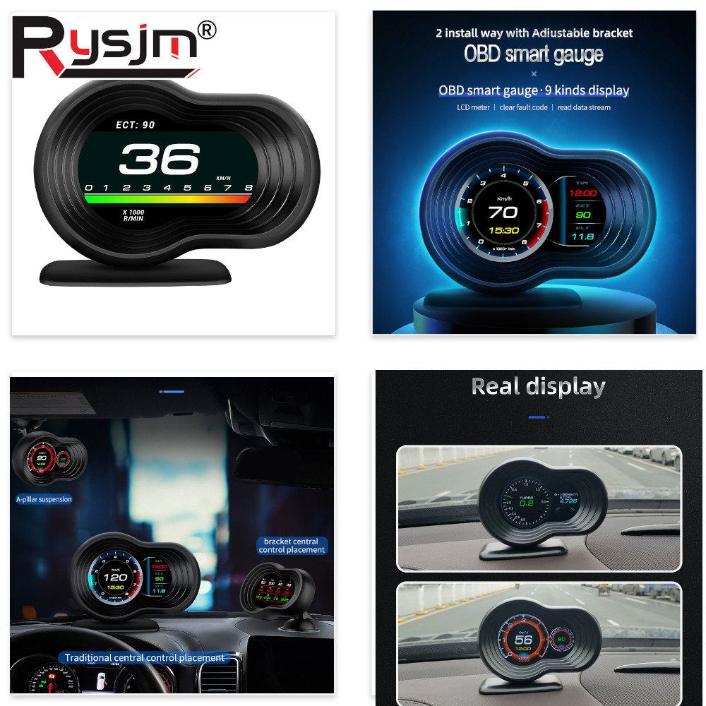 OBD2 Car HUD F9 OBD Head Up Di - đánh giá và giá Obd2 Hud Speedometer Projector