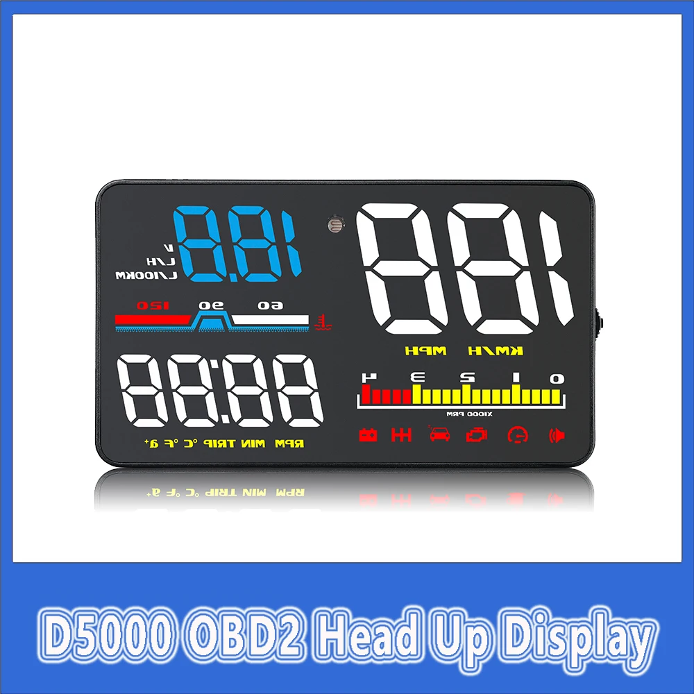 D5000 OBD2 Diagnostic Tool Spe - đánh giá và giá Obd2 Hud Speedometer Projector