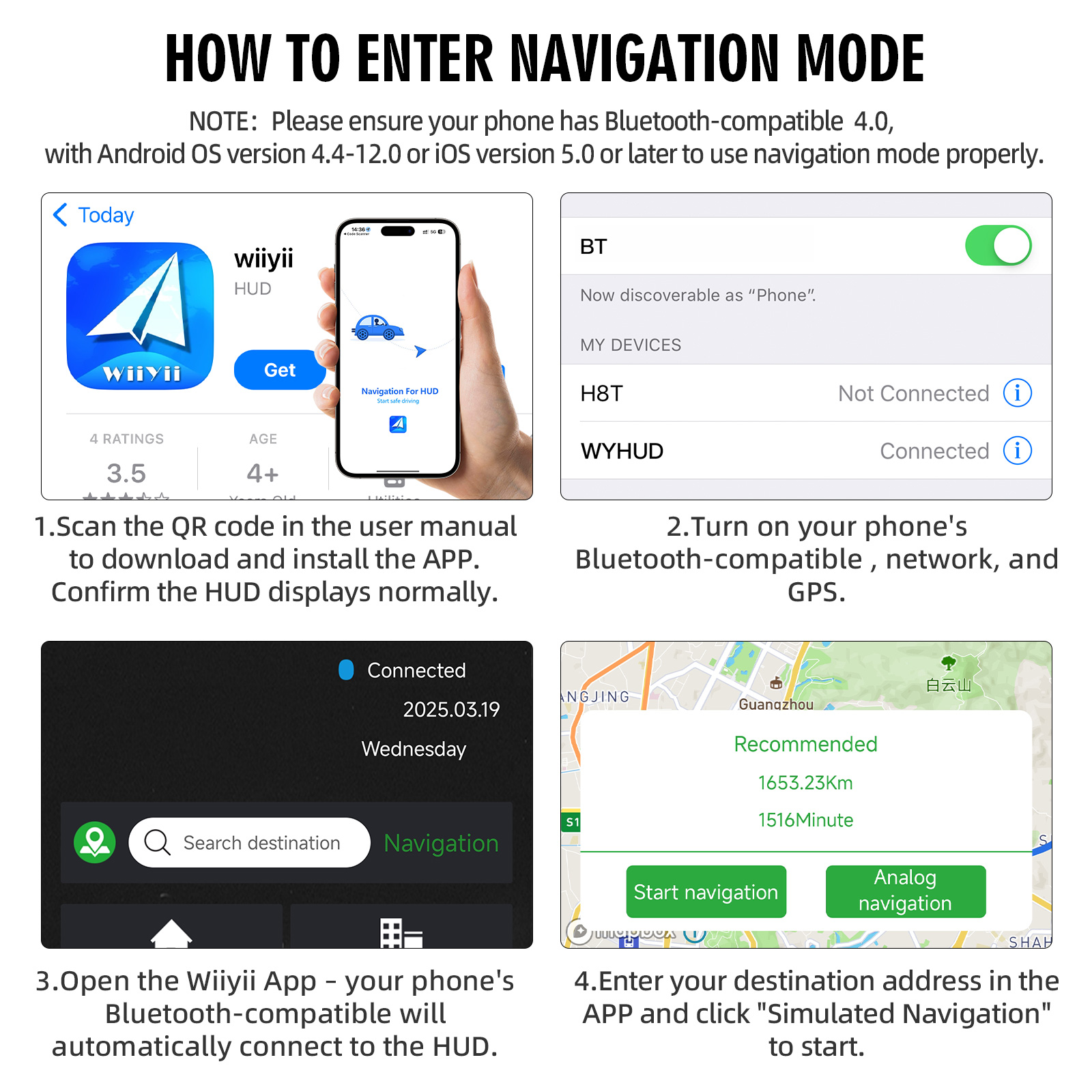 HUD C1 Navigation Head Up Disp - đánh giá và giá Car Heads Up Display Navigation