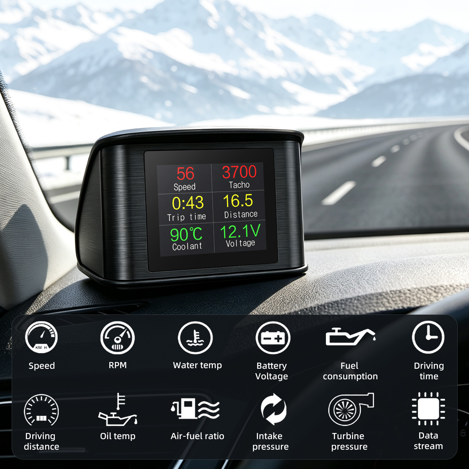 OBD2 HUD Car Head Up Display P - đánh giá và giá Obd2 Hud Speedometer Projector