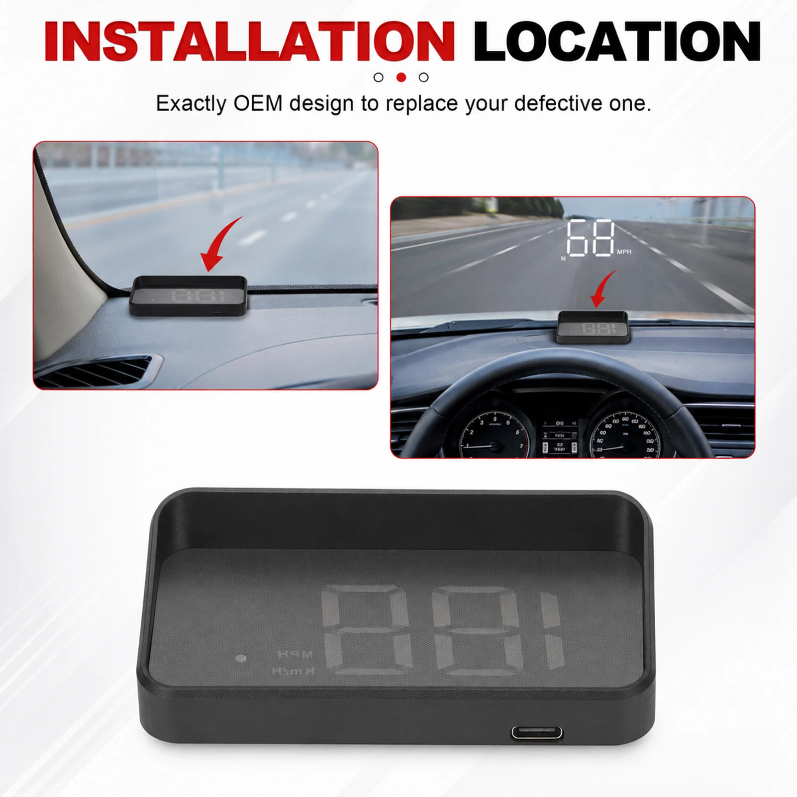 HUD Windshield Projector Car H - đánh giá và giá Hud Speedometer Digital Universal