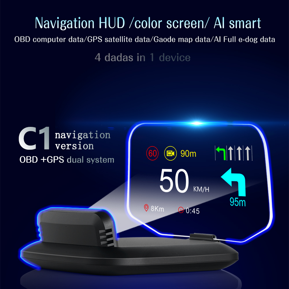 For All Car 5inch Multifunctio - đánh giá và giá Hud Obd2 Multi Function Alarm