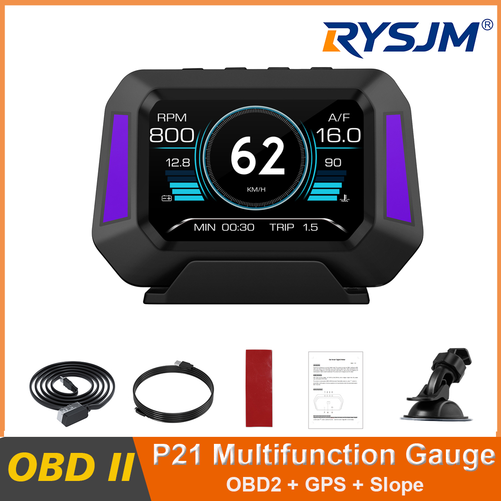 P21 HUD Head Up Display Car On - đánh giá và giá Obd2 Hud Speedometer Projector