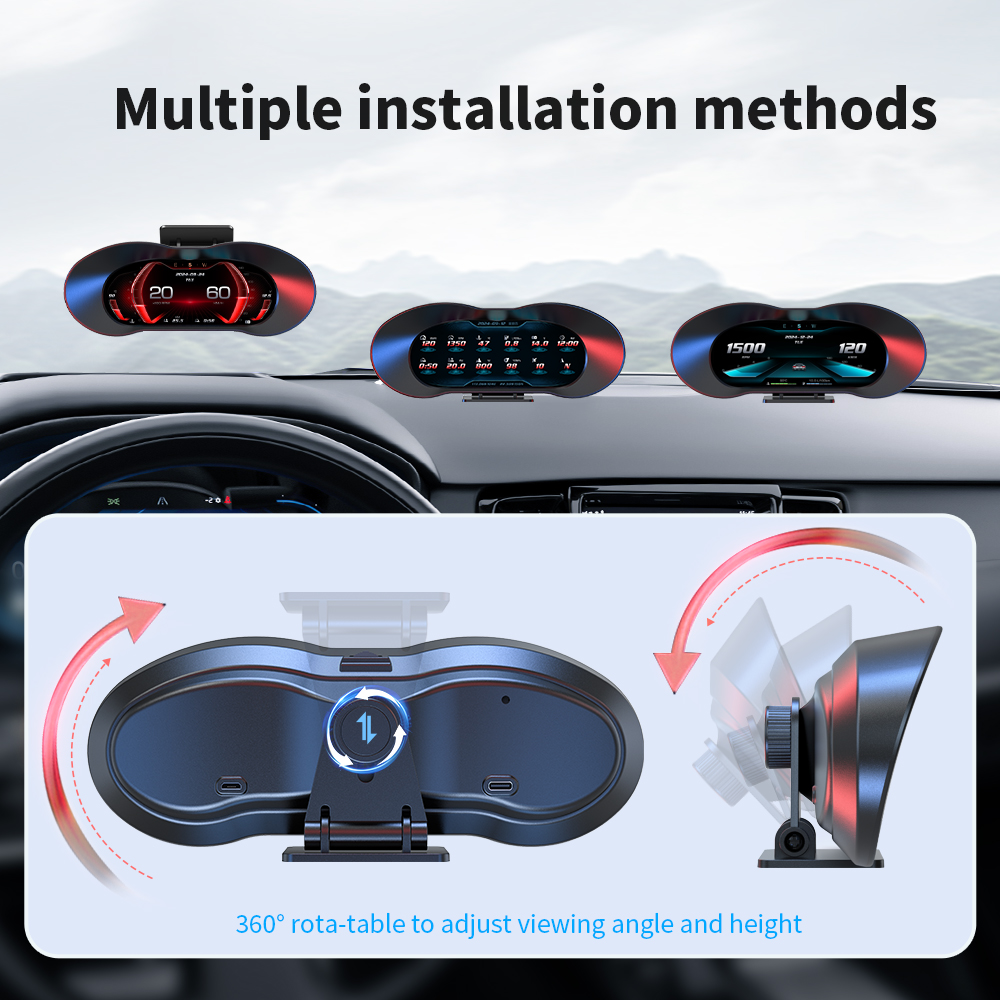 2025 New Model HUD P5 Speedome - đánh giá và giá Hud Obd2 Multi Function Alarm