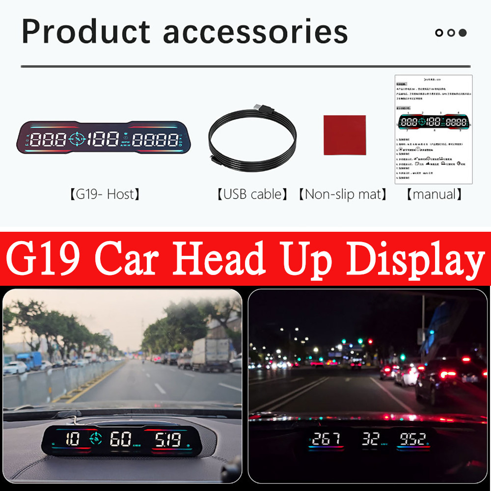 HD G19 Automotive GPS HUD Head - đánh giá và giá Car Hud Head Up Display Gps
