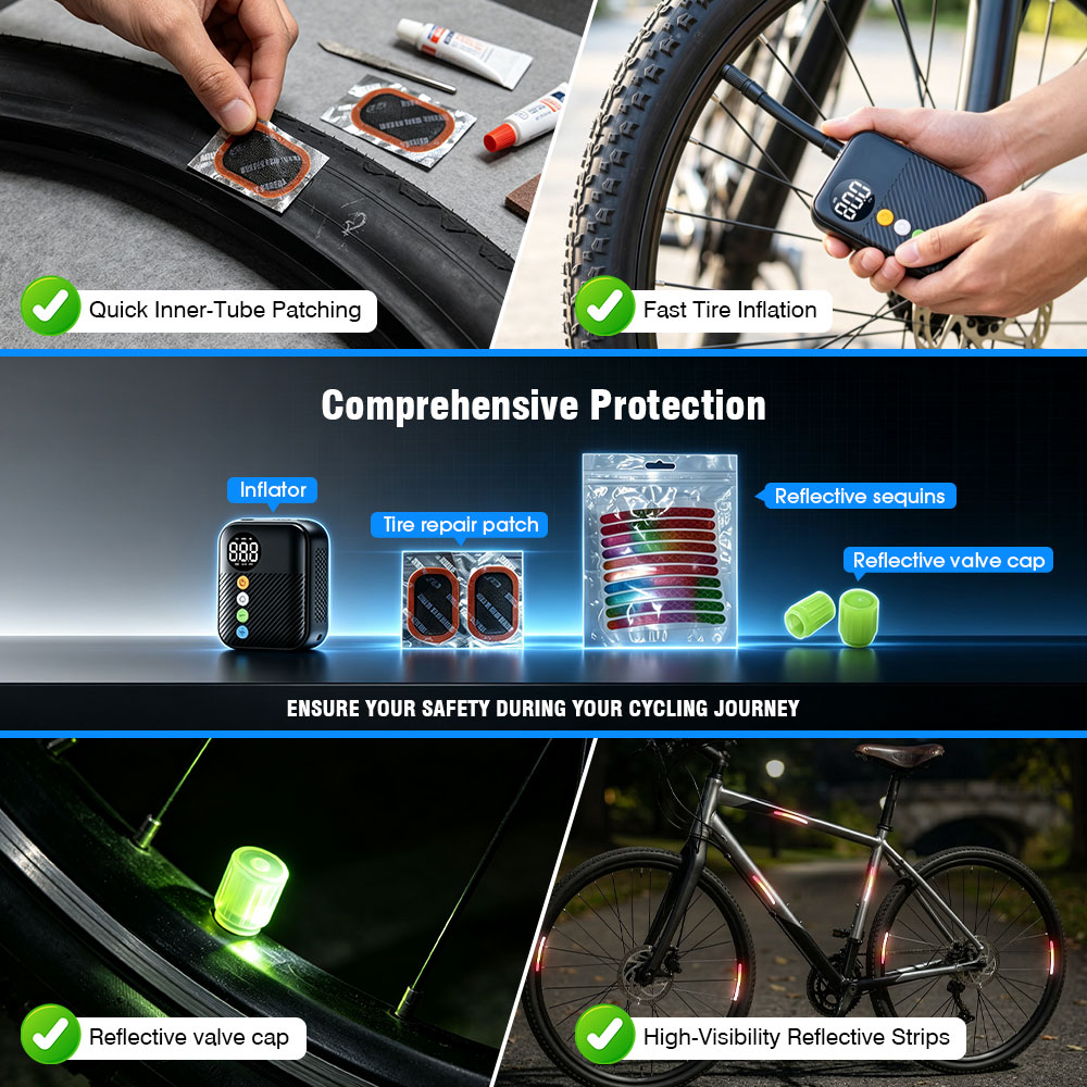 CARSUN Mini Bike Pump Cordless - đánh giá và giá Hud Display With Tire Pressure