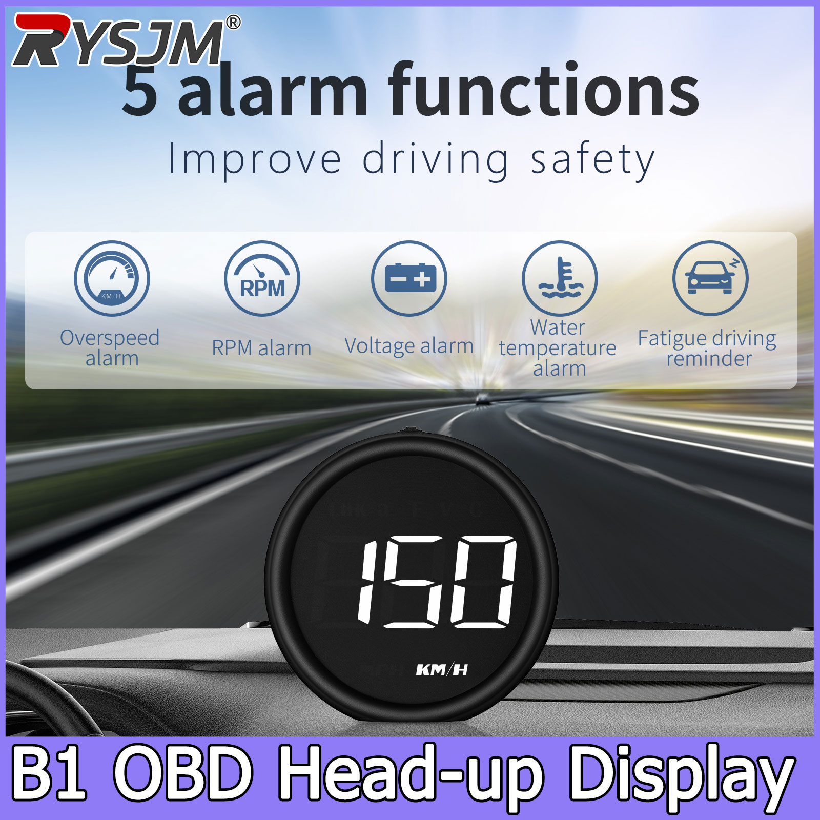 Auto Car Speedometer B1 Obd2 O - đánh giá và giá Obd2 Hud Speedometer Projector